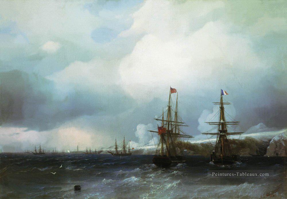Ivan Aivazovsky la capture du sébastopol Paysage marin Peintures à l'huile